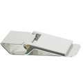 Money Clip / Rectangular With Hinge Top / Silver